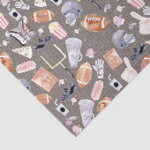 American Football Gray Textur | Muster Seidenpapier (Ausschnitt)