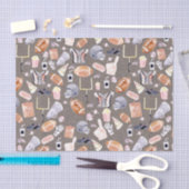 American Football Gray Textur | Muster Seidenpapier (Handwerk)