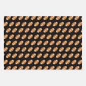 American Football Green and Black Muster Geschenkpapier Set (Vorderseite 2)