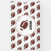 American Football Gridiron Ball Birthday Party Banner (Vertikal)