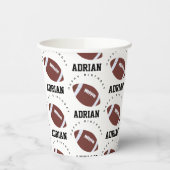 American Football Gridiron Ball Birthday Party Pappbecher (Links)