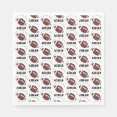 American Football Gridiron Ball Birthday Party Serviette (Vorderseite)