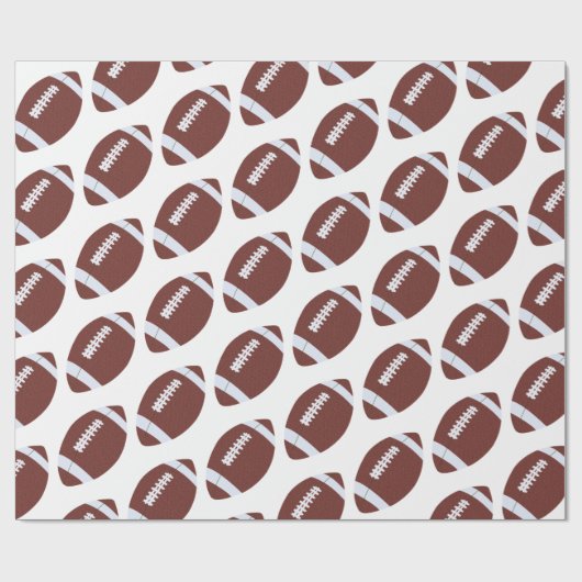 American Football Gridiron Ball Pattern Geschenkpapier (Flach)