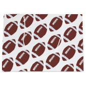 American Football Gridiron Ball Pattern Große Geschenktüte (Vorderseite)