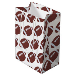 American Football Gridiron Ball Pattern Mittlere Geschenktüte