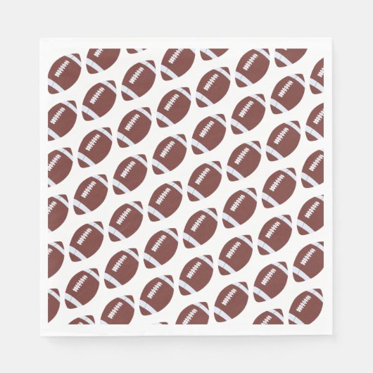 American Football Gridiron Ball Pattern Serviette (Vorderseite)