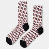 American Football Gridiron Ball Pattern Socken (Linkes Detail)