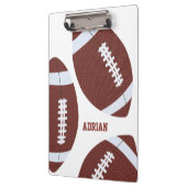 American Football Gridiron Ball Personalisiert Klemmbrett (Links)