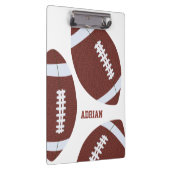 American Football Gridiron Ball Personalisiert Klemmbrett (Rechts)