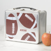 American Football Gridiron Ball Personalisiert Metall Brotdose (Beispiel)