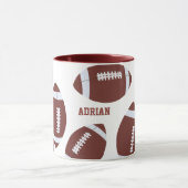 American Football Gridiron Ball Personalisiert Tasse (Zentrum)