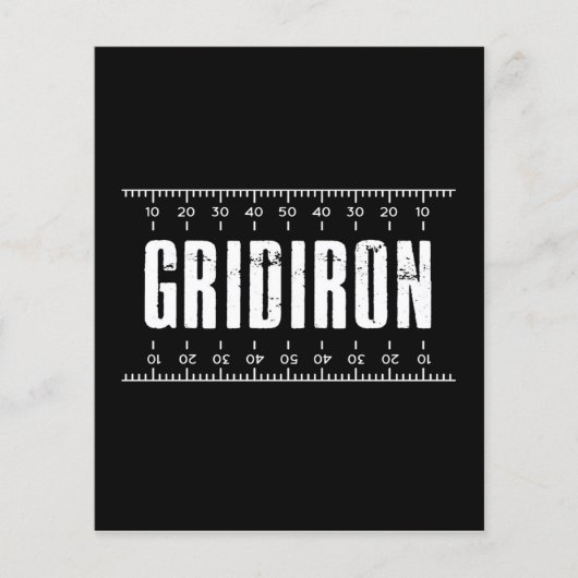 American football gridiron flyer (Vorne)