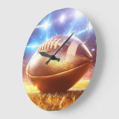 American Football Große Wanduhr (Winkel)