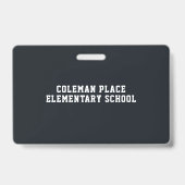 American Football Gym Teacher Student Hall Pass Ausweis (Back)