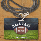American Football Gym Teacher Student Hall Pass Ausweis