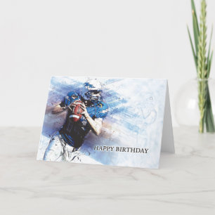 American Football Happy Birthday Grußkarte Karte