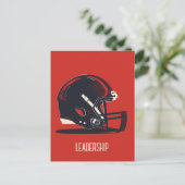American Football Helmet Postkarte (Stehend Vorderseite)
