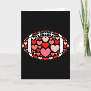 American Football Herzen Valentinstag Frauen Mädch Karte
