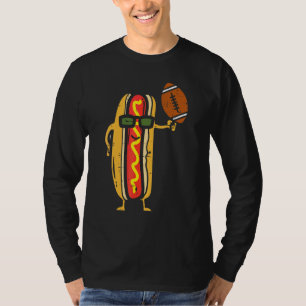 American Football Hotdog Sport Foodie Männer Fraue T-Shirt