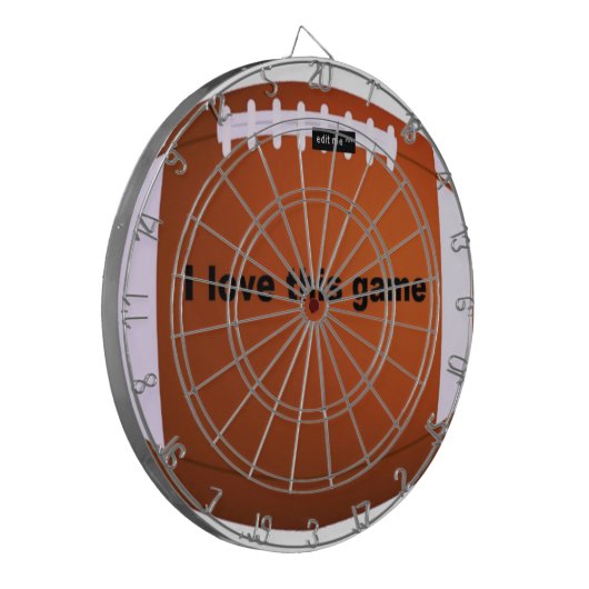 American Football: Ich Liebe dieses Spiel Dartscheibe (Vorderseite Links)