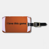 American Football: Ich Liebe dieses Spiel Gepäckanhänger (Vorderseite horizontal)