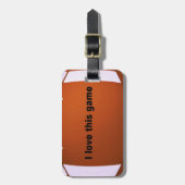 American Football: Ich Liebe dieses Spiel Gepäckanhänger (Vorderseite vertikal)