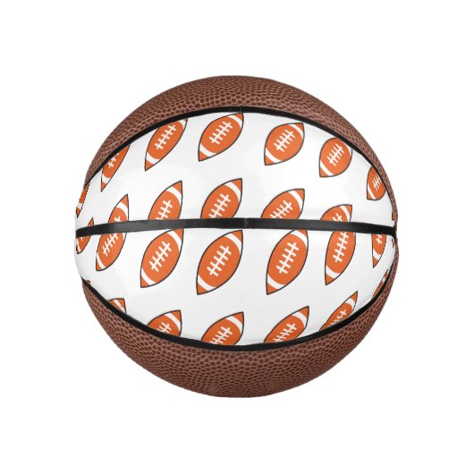 American Football Illustration Mini Basketball (Vorderseite)