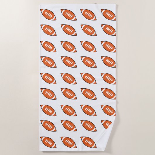 American Football Illustration Strandtuch (Vorderseite)