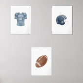 American Football individuelle Name Kinderzimmer S Bilderwand Sets (Vorderseite)