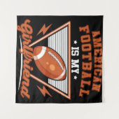 American Football ist mein Fußball Wandteppich (Vorderseite (Horizontal))