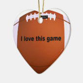 American Football Keramik Ornament (Links)