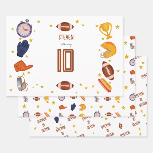 American Football Kindergeburtstag Geschenkpapier Set (Set)