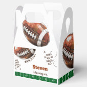 American Football Kindergeburtstag Geschenkschachtel (Geöffnet)