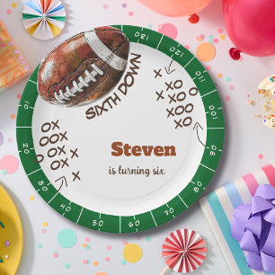 American Football Kindergeburtstag Pappteller