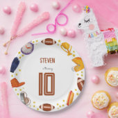 American Football Kindergeburtstag Pappteller (Party)