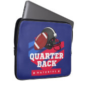 American Football Laptopschutzhülle (Vorne Rechts)