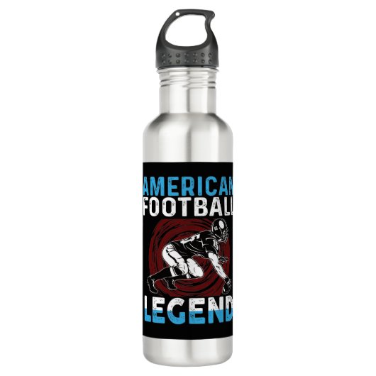 American Football Legende Edelstahlflasche (Vorderseite)