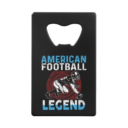 American Football Legende Geldbeutel Flaschenöffner (Rückseite)