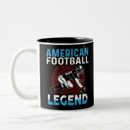 American Football Legende Zweifarbige Tasse