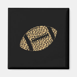 American Football Leopard Print Wild Animal Safari Magnet