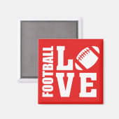American Football Liebe Magnet (Vorderseite/Rückseite)