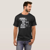 American Football Lineman Because Brick Wall  Play T-Shirt (Vorne ganz)
