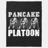 American Football Lineman Pancake Platoon Player S Fleecedecke (Vorderseite)