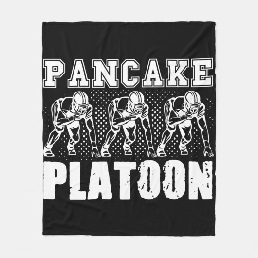 American Football Lineman Pancake Platoon Player S Fleecedecke (Vorderseite)