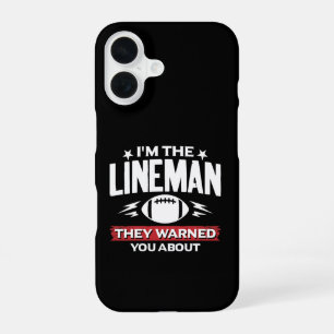 American-Football-Lineman, vor dem sie dich gewarn iPhone 16 Hülle