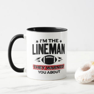 American-Football-Lineman, vor dem sie dich gewarn Tasse