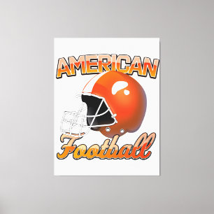American Football Logo Leinwanddruck