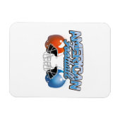 American Football Logo Magnet (Horizontal)