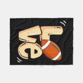 American Football Love Valentines Rugby Srts Pl _1 Fleecedecke (Vorderseite (Horizontal))