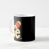 American Football Love Valentines Rugby Srts Pl _1 Kaffeetasse (Vorderseite Links)